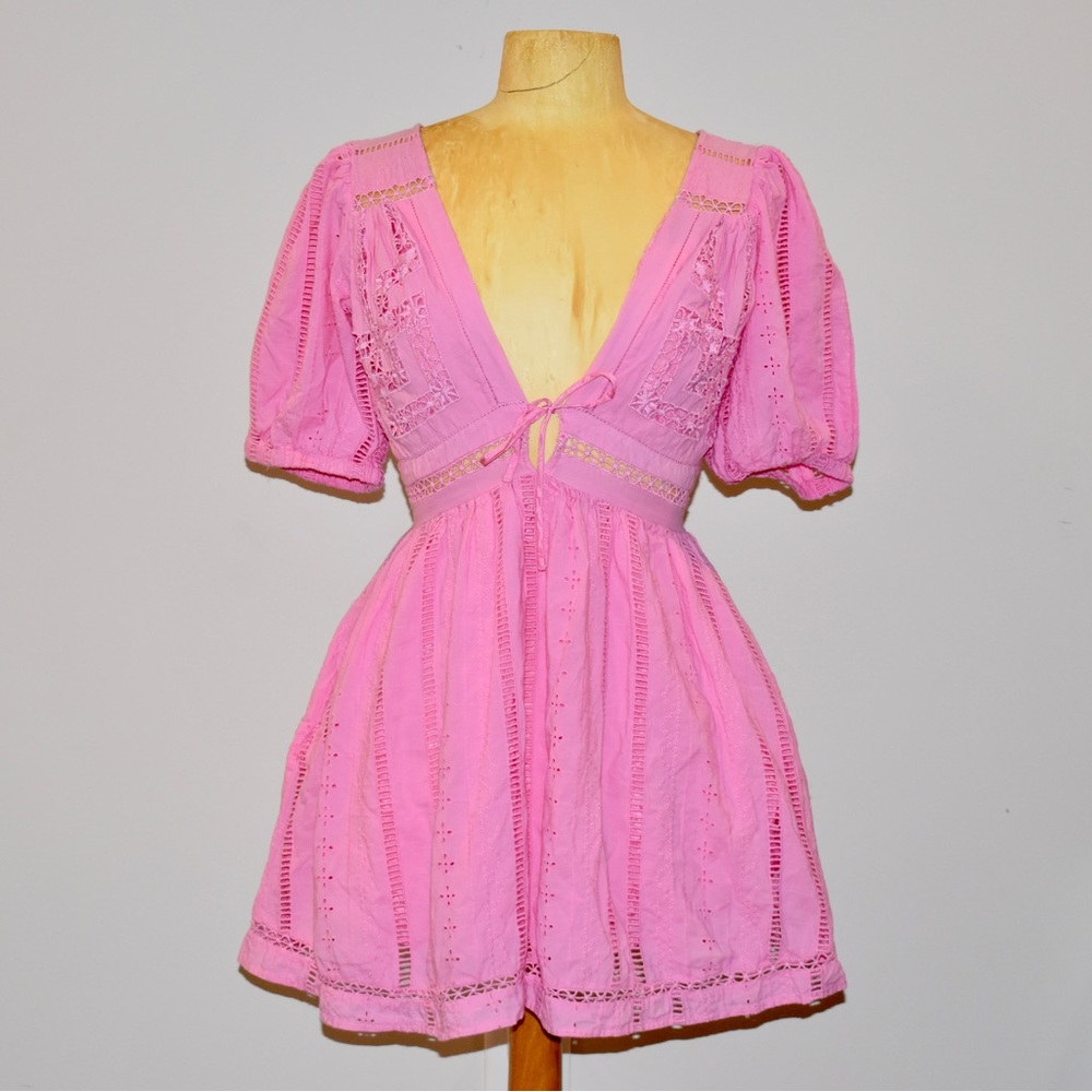 Urban Outfitters Puff Sleeve Mini Dress